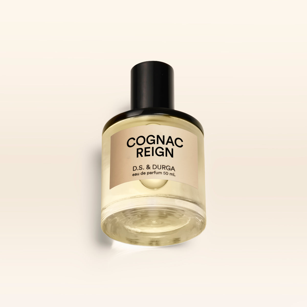 A 50 mL bottle of Cognac Reign perfume.