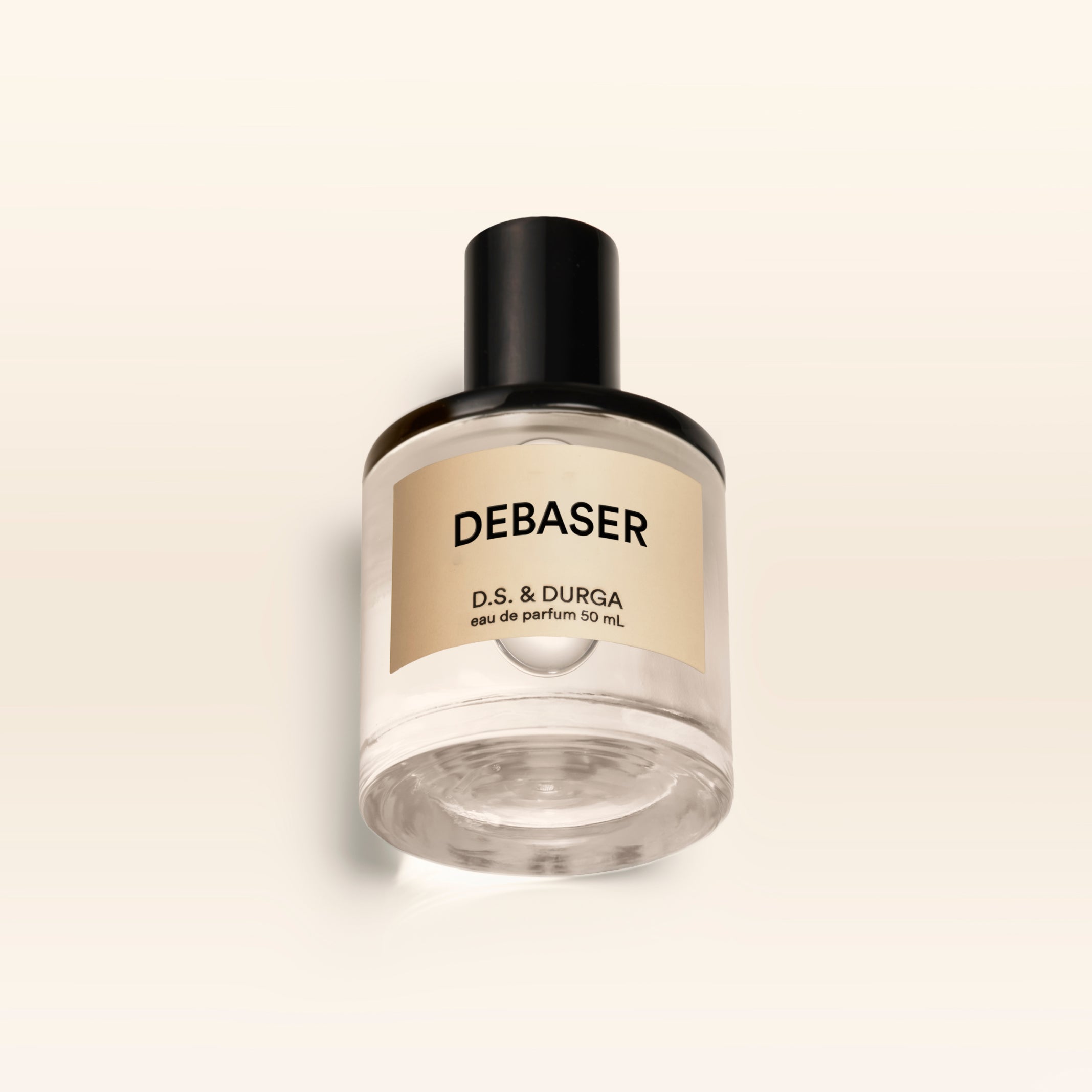 A 50 mL bottle of Debaser perfume