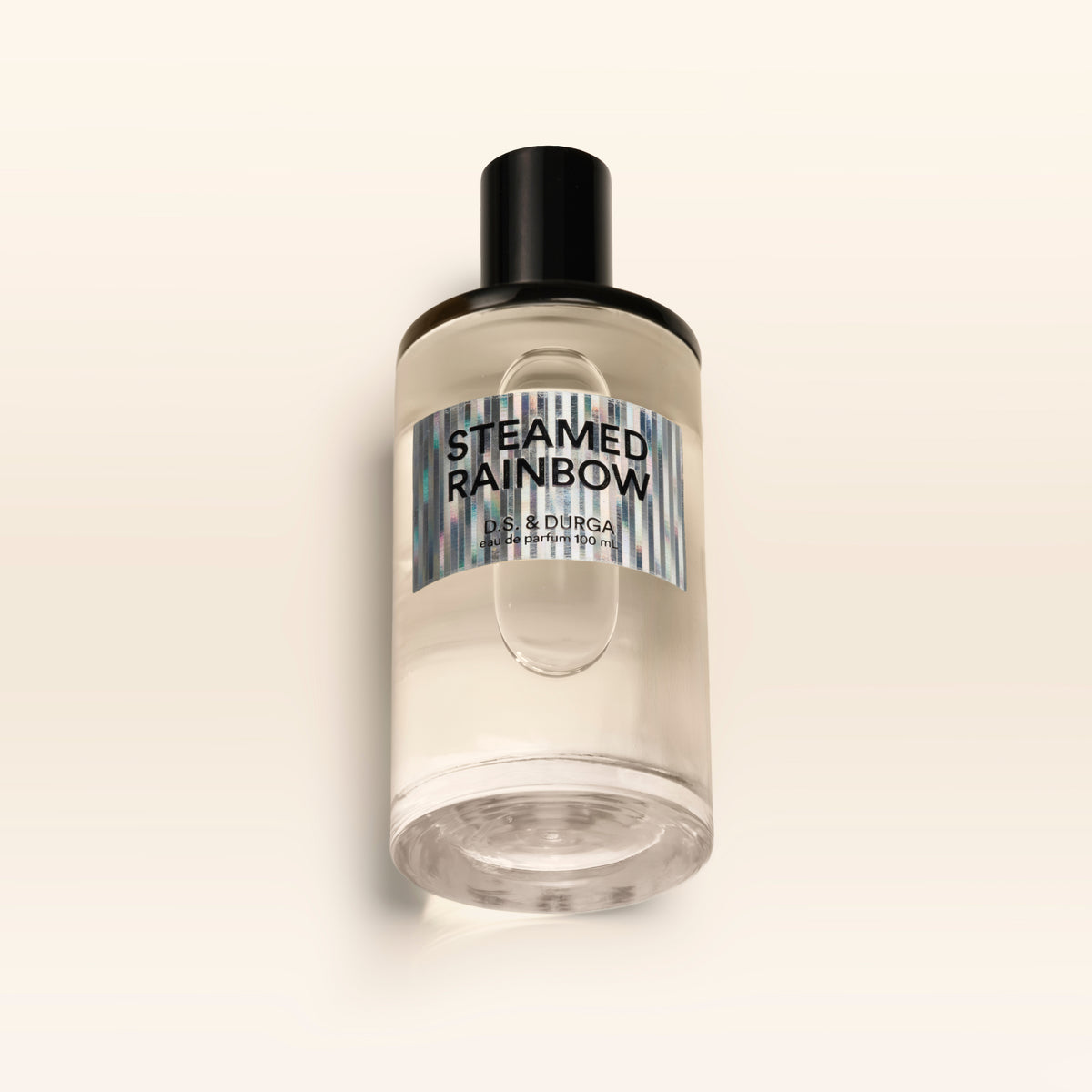 A 100 mL bottle of Steamed Rainbow perfume